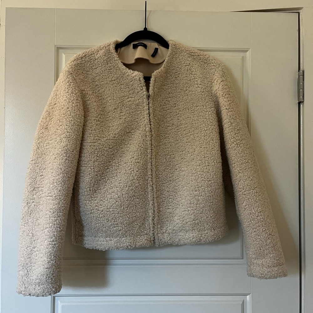 Theory Cream Sherpa Jacket